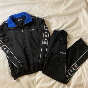 beige kappa tracksuit